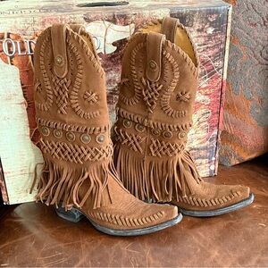 Retired NIB Yippee by Old Gringo "Chucha 13" Moccasin Leather Boots in Box